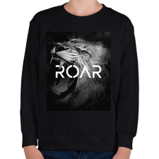 PRINTFASHION Roar - Gyerek pulóver - Fekete gyerek pulóver, kardigán