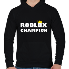 PRINTFASHION Roblox Champion - Férfi kapucnis pulóver - Fekete férfi pulóver, kardigán