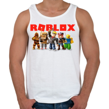 PRINTFASHION Roblox - Férfi atléta - Fehér atléta, trikó
