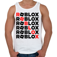 PRINTFASHION roblox - Férfi atléta - Fehér atléta, trikó