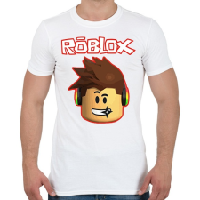 PRINTFASHION Roblox - Férfi póló - Fehér férfi póló