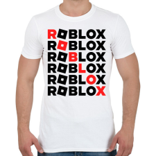 PRINTFASHION roblox - Férfi póló - Fehér férfi póló