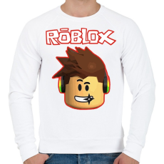 PRINTFASHION Roblox - Férfi pulóver - Fehér
