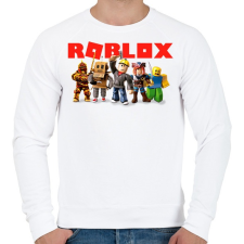 PRINTFASHION Roblox - Férfi pulóver - Fehér férfi pulóver, kardigán