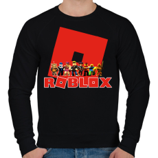 PRINTFASHION roblox - Férfi pulóver - Fekete