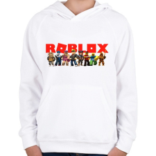 PRINTFASHION Roblox - Gyerek kapucnis pulóver - Fehér gyerek pulóver, kardigán