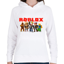 PRINTFASHION Roblox - Női kapucnis pulóver - Fehér női pulóver, kardigán