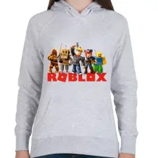 PRINTFASHION Roblox - Női kapucnis pulóver - Sport szürke női pulóver, kardigán