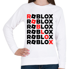 PRINTFASHION roblox - Női pulóver - Fehér női pulóver, kardigán