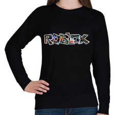 PRINTFASHION roblox - Női pulóver - Fekete női pulóver, kardigán