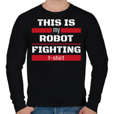 PRINTFASHION Robot fighting t-shirt - Férfi pulóver - Fekete