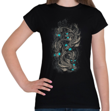 PRINTFASHION Robothalak - Női póló - Fekete női póló