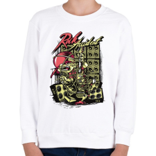 PRINTFASHION Rock accident - graffiti style - Gyerek pulóver - Fehér gyerek pulóver, kardigán