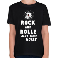 PRINTFASHION rock and roll2 - Gyerek póló - Fekete gyerek póló