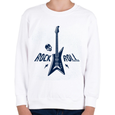 PRINTFASHION Rock and roll - Gyerek pulóver - Fehér gyerek pulóver, kardigán