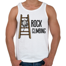 PRINTFASHION Rock climbing - Férfi atléta - Fehér