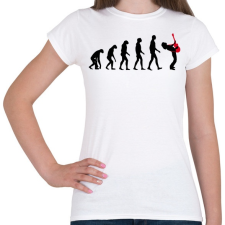 PRINTFASHION Rock evolúció - Női póló - Fehér női póló