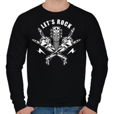 PRINTFASHION Rock - Férfi pulóver - Fekete férfi pulóver, kardigán