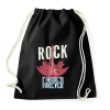 PRINTFASHION Rock mindörökké - Sportzsák, Tornazsák - Fekete