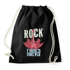 PRINTFASHION Rock mindörökké - Sportzsák, Tornazsák - Fekete tornazsák