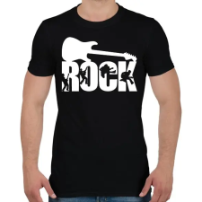 PRINTFASHION Rock Music - Férfi póló - Fekete férfi póló