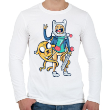 PRINTFASHION Rock'n'roll - Férfi hosszú ujjú póló - Fehér férfi póló