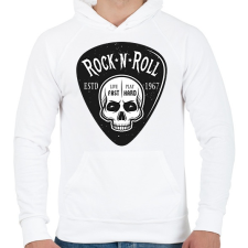 PRINTFASHION Rock 'n' Roll - Live fast, Play hard - Férfi kapucnis pulóver - Fehér női pulóver, kardigán