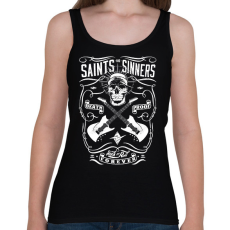 PRINTFASHION rock n roll - Női atléta - Fekete