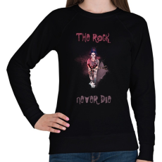 PRINTFASHION rock never die2 - Női pulóver - Fekete