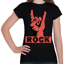 PRINTFASHION rock - Női póló - Fekete női póló