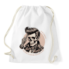 PRINTFASHION Rock & Roll - Sportzsák, Tornazsák - Fehér tornazsák