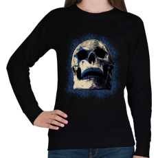 PRINTFASHION ROCK SKULL - Női pulóver - Fekete