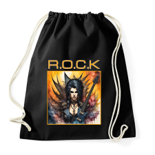 PRINTFASHION rock - Sportzsák, Tornazsák - Fekete tornazsák