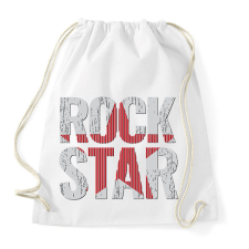 PRINTFASHION ROCK star - Sportzsák, Tornazsák - Fehér tornazsák