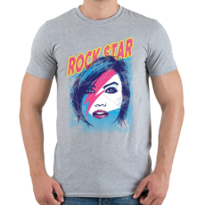 PRINTFASHION Rock sztár - Férfi póló - Sport szürke