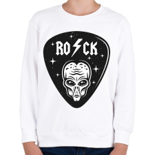 PRINTFASHION Rock UFO - Gyerek pulóver - Fehér gyerek pulóver, kardigán