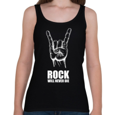 PRINTFASHION Rock will never die - Női atléta - Fekete női trikó