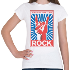 PRINTFASHION Rock zene_ - Női póló - Fehér