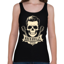 PRINTFASHION Rockabilly 2 - Női atléta - Fekete női trikó