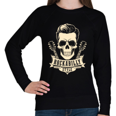 PRINTFASHION Rockabilly 2 - Női pulóver - Fekete