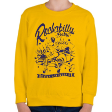 PRINTFASHION Rockabilly baby - Gyerek pulóver - Sárga gyerek pulóver, kardigán