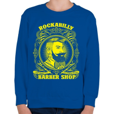 PRINTFASHION Rockabilly borbély - Gyerek pulóver - Királykék gyerek pulóver, kardigán