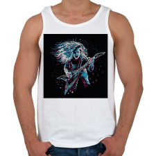 PRINTFASHION Rocker gitáros - Férfi atléta - Fehér atléta, trikó