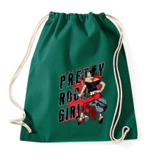 PRINTFASHION Rocker lány  - Sportzsák, Tornazsák - Sötétzöld tornazsák