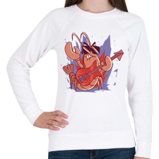 PRINTFASHION Rocker rák - Női pulóver - Fehér női pulóver, kardigán