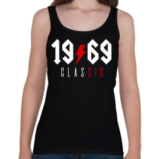 PRINTFASHION Rocker születésnap 1969 - Női atléta - Fekete női trikó