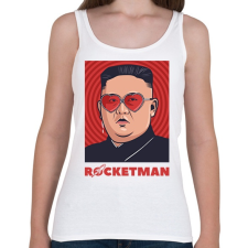 PRINTFASHION ROCKETMAN - Női atléta - Fehér női trikó