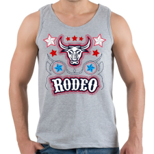 PRINTFASHION Rodeo Cowboy bika lovaglás - Férfi atléta - Sport szürke atléta, trikó
