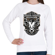 PRINTFASHION Rodeo Poker Sport Ötkártyás sorsolású lovas - Női pulóver - Fehér női pulóver, kardigán