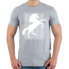 PRINTFASHION Rodeo - white - Férfi póló - Sport szürke férfi póló